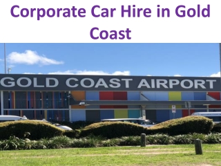 Corporate Car Hire in Gold Coast