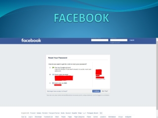 Facebook password recovery number