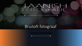 Bruiloft fotograaf