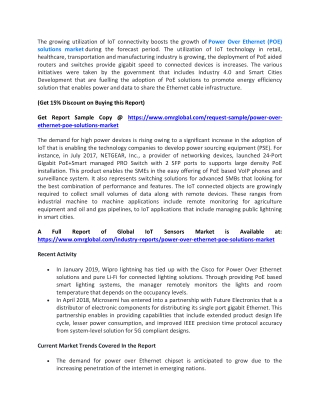 Power Over Ethernet (POE) Solutions Market