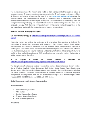 Router and Switch Market