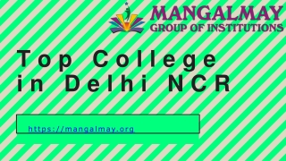 Top College in Delhi NCR