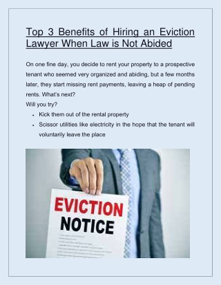 Get Emergency Eviction Services in Arizona