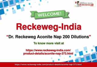 Dr Reckeweg Aconite Nap 200 Dilutions