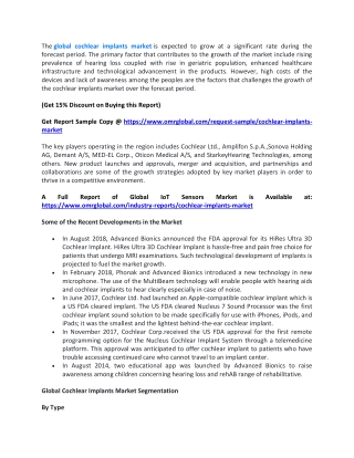 Cochlear Implants Market