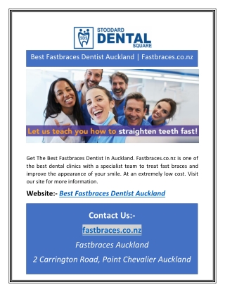 Best Fastbraces Dentist Auckland | Fastbraces.co.nz