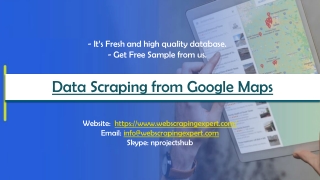 Data Scraping from Google Maps