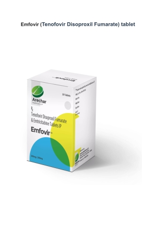 Emfovir (Tenofovir Disoproxil Fumarate) tablet