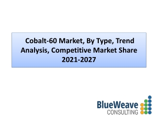 Cobalt-60 Market during forecast 2021-2027