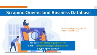 Scraping Queensland Business Database