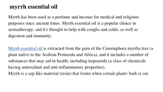 myrrh essential oil