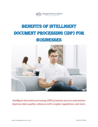 Benefits of Intelligent Document Processing (IDP) for Businesses