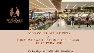 Elan Paradise Food Court With Cinemas, Elan Paradise Food Court Brands, 99589595