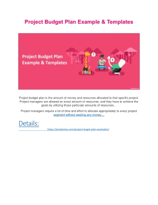 Project Budget Plan Example & Template
