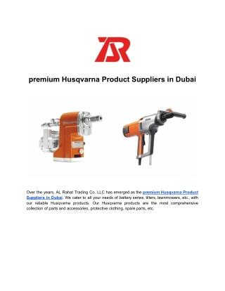 premium Husqvarna Product Suppliers in Dubai