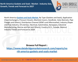 North America Gaskets and Seals Market