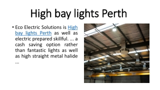 High bay lights Perth