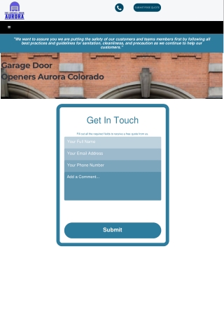Garage door openers Aurora Colorado