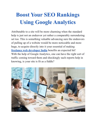 Boost Your SEO Rankings Using Google Analytics