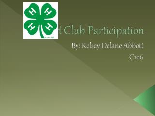 4-H Club Participation