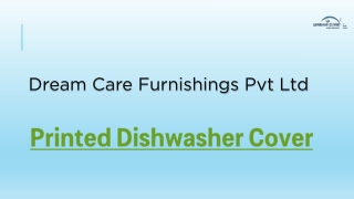printed dishwasher cover