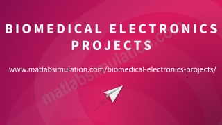 Biomedical Electronics Projects Research Guidance For Beginners
