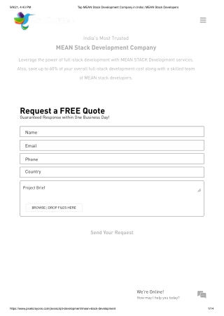 Top MEAN Stack Development Company in India _ MEAN Stack Developers