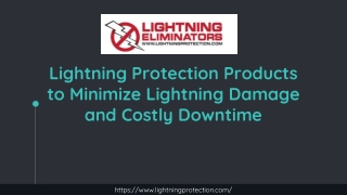 Lightning Protection Products to Minimize Lightning Damage and Costly Downtime