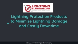 Lightning Protection Products to Minimize Lightning Damage and Costly Downtime