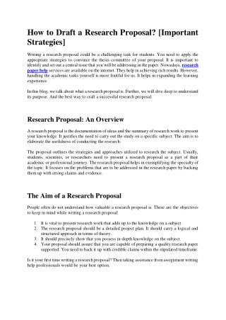 Become A Pro At Research Proposal Writing!