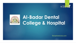 Al-Badar Dental College & Hospital