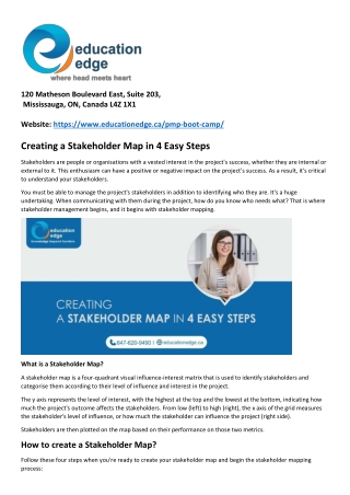 Creating a Stakeholder Map in 4 Easy Steps