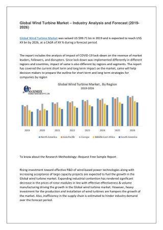 Global Wind Turbine Market