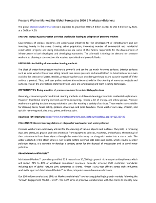 Pressure Washer Market with COVID-19 Impact