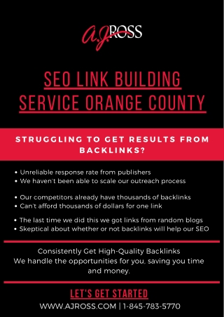 SEO Link Building Service Orange County