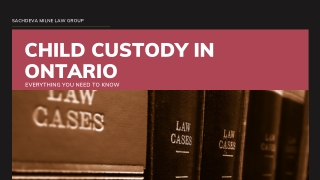 Child Custody in Ontario