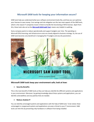 Microsoft SAM Audit Tool