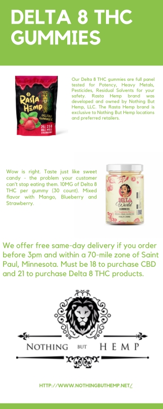 Delta 8 THC Gummies - Nothing But Hemp