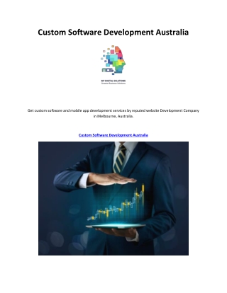 Custom Software Development Australia