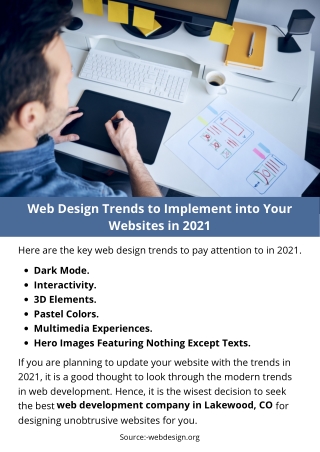 Web Design Trends to Implement into Your Websites in 2021