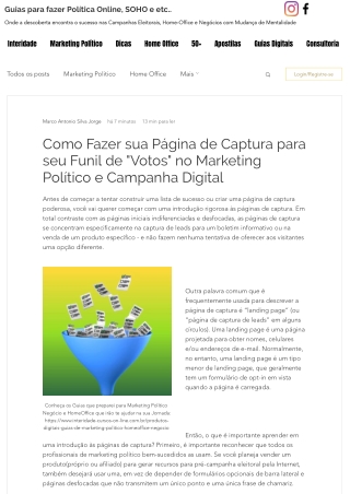 Como Fazer sua Página de Captura para seu Funil de _Votos_ no Marketing Político e Campanha Digital