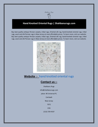 Hand Knotted Oriental Rugs  Shahbanurugs.com (1)
