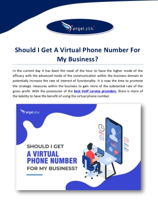 Should I Get A Virtual Phone Number For My Business?