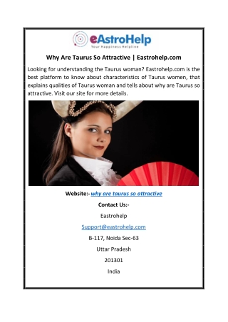 Why Are Taurus So Attractive Eastrohelp.com