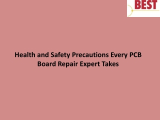 Health and Safety Precautions Every PCB Board Repair Expert Takes