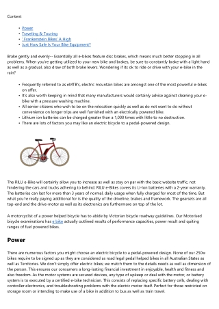 How To Commute On An Electric Bike