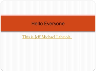 Jeff Michael Labriola