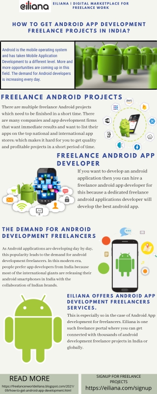 HOW TO GET ANDROID APP DEVELOPMENT FREELANCE PROJECTS IN INDIA