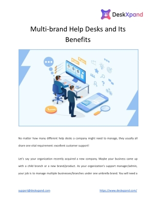 Multi-brand Help Desks and Its Benefits