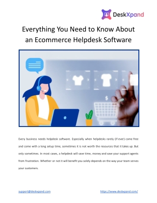 Everything You Need to Know About an Ecommerce Helpdesk Software